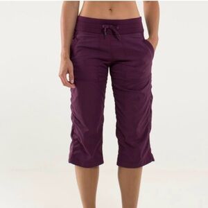 Lululemon Dance Studio Cropped Pants Mid-rise Joggers Regal Plum 2